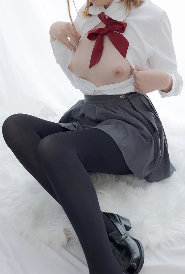 少女秩序 内部定制JK黑丝蝴蝶结无圣光图集